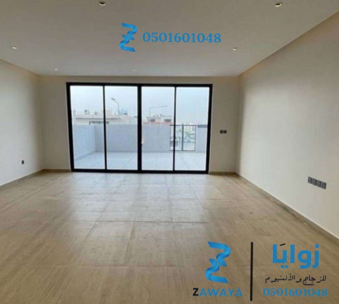 تركيب شبابيك ألمنيوم دبل جلاس، مكتب تجاري، عزل حراري وصوتي