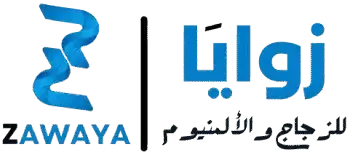 لوجو شركة زوايا للزجاج والألمنيوم