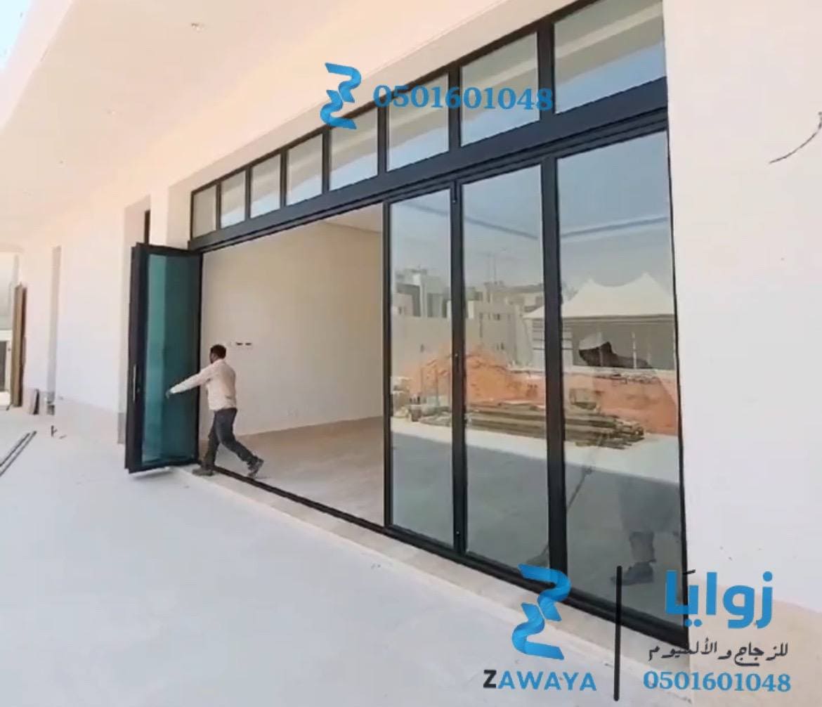 خدمات تفصيل وتركيب الألمنيوم أفضل أنواع أبواب الألمنيوم في المملكة العربية السعودية
