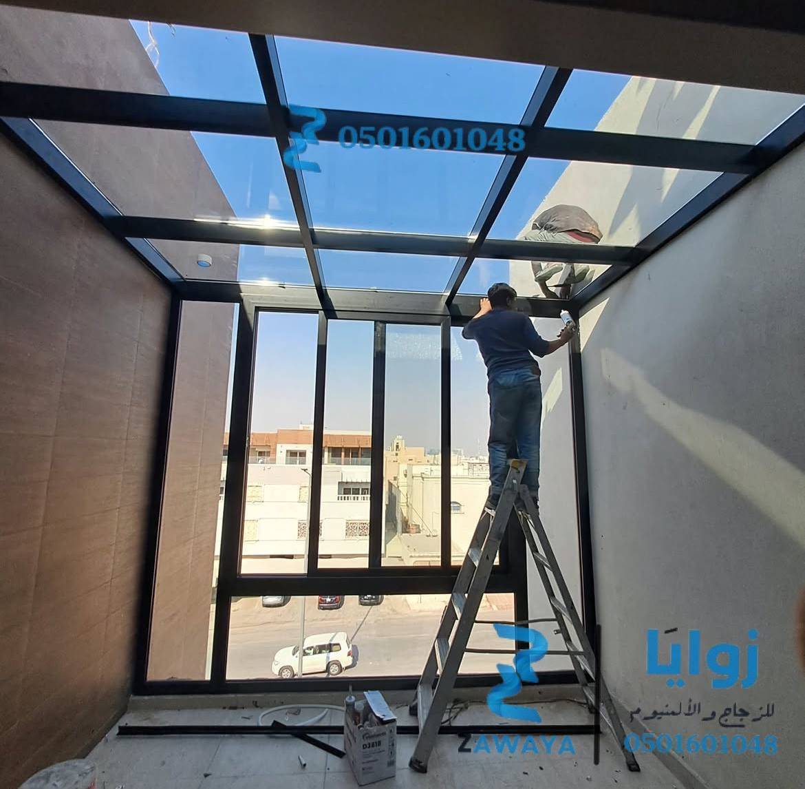 زجاج سيكوريت جدة غرف زجاج داخلية