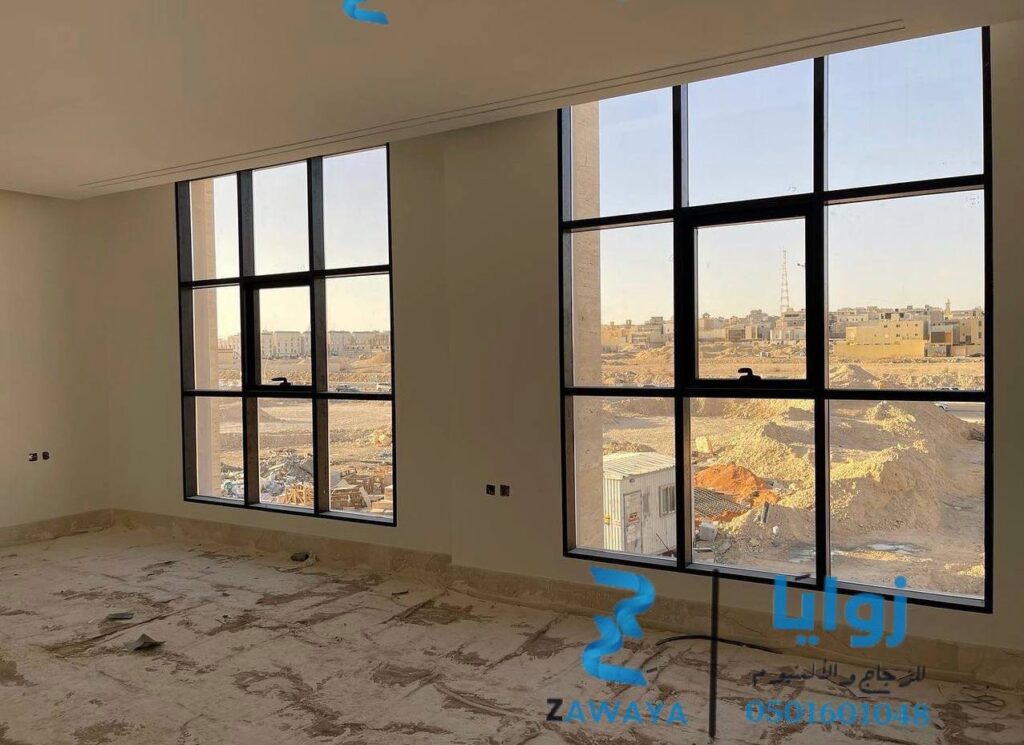 شبابيك المنيوم خارجية للمنازل والفلل والشركات​