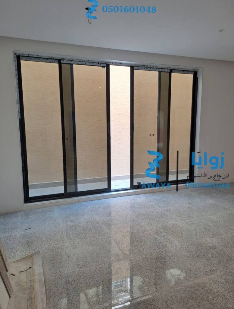 باب سحاب المنيوم تركيب بيبان المنيوم خارجية