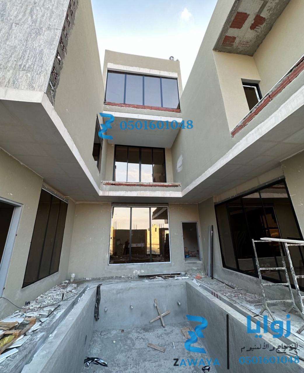زجاج سيكوريت جدة تركيب واجهات زجاج استركشر