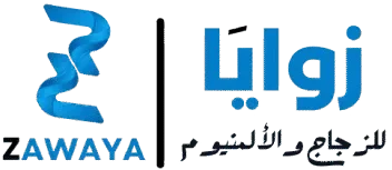 لوجو شركة زوايا للزجاج والألمنيوم